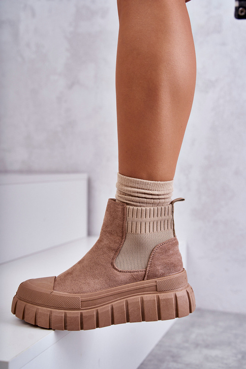 Módne sklz -up topánky na platforme Dark Boon Jenna