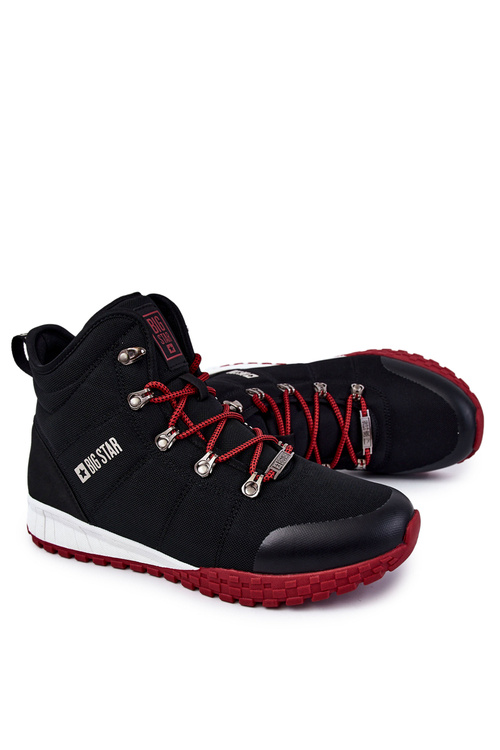 Pánska trekkingová obuv Pamäť pena Veľká hviezda KK174112 čierna