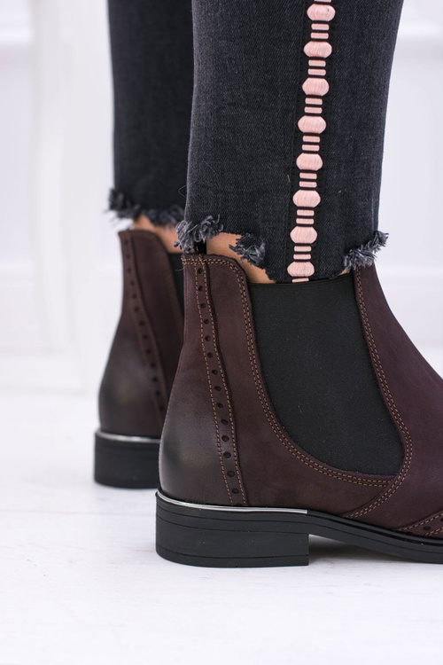 Dámské boty perka burgundské Fields