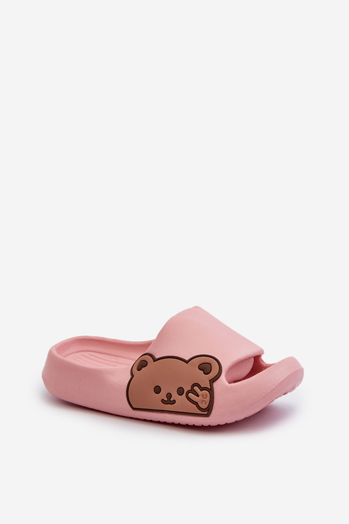 Lehké Pěnové crocs S Medvídkem Růžove Todi