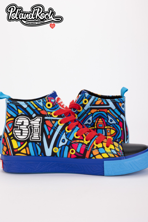 Tenisky Pol'and'Rock Festival X Big Star SS174500 Modré