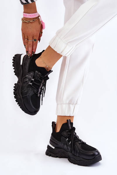 Dámske ponožkové športové topánky skĺzli čiernu Bernu