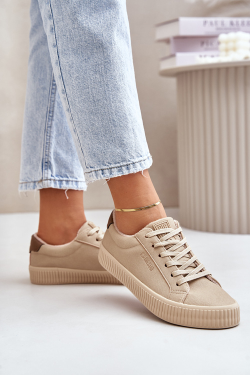 Zateplené Dámské Tenisky Big Star OO274A461 Béžové