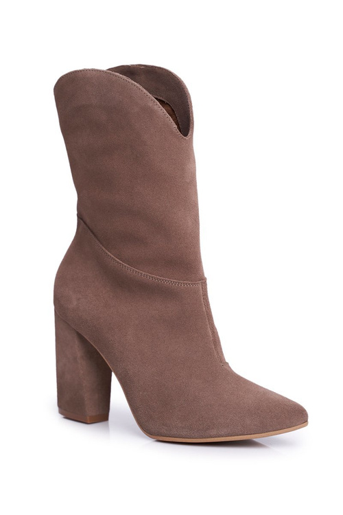 Laura Messi Khaki 2123 Kožené kožené topánky