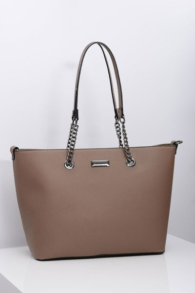 Dámska veľká hnedá klasická taška