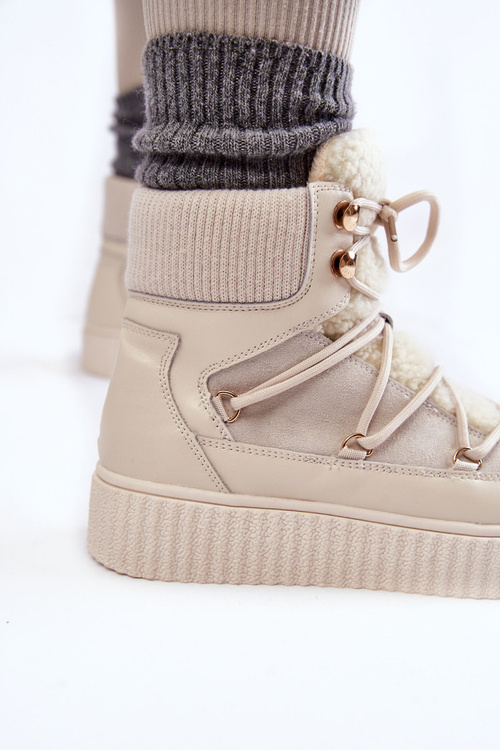 Dámské sněhule La.Fi 280072W-QN Světle béžová