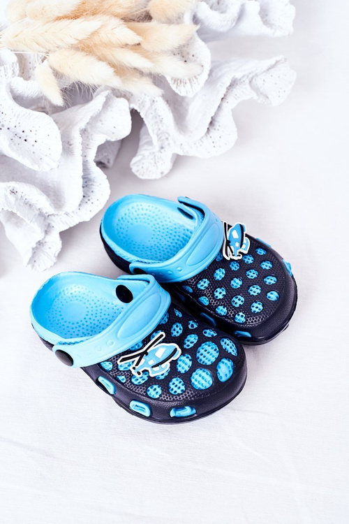 Dětské Pěnové Nazouváky Crocs Tmavě Modré Jupiter