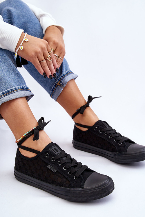 Klasické nízko veľké hviezdy LL274072 čierne tenisky