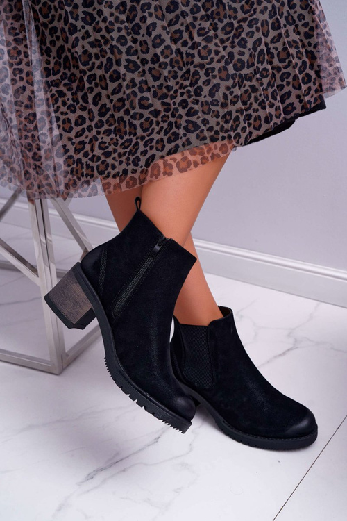 Dámske vysoké podpätky Sergio Leone Black BR BT702