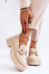 Dámské semišové boty na platformě Béžový Deira