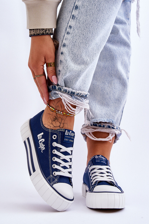Dámske tenisky na platforme Lee Cooper LCW-23-31-1803L Navy Blue