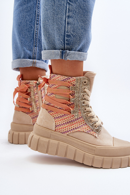 Suene vysoké tenisky, beige eleamia