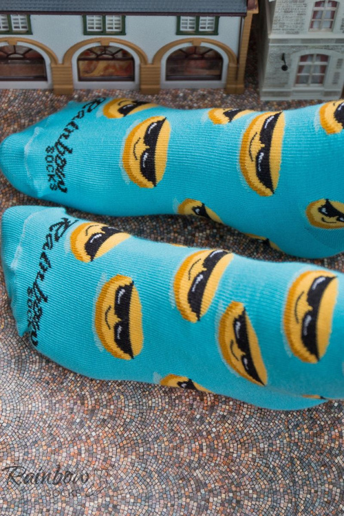 Duhové Ponožky Emotikony Brainy Smiley Lover 3 Páry