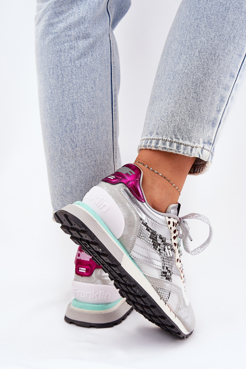 Semišové Sportovní Boty Tenisky Dámské D.Franklin Ztlumená Bílá DFSH387005