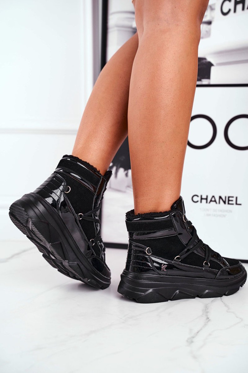 Dámske tenisky snehové snehy čierna slečna