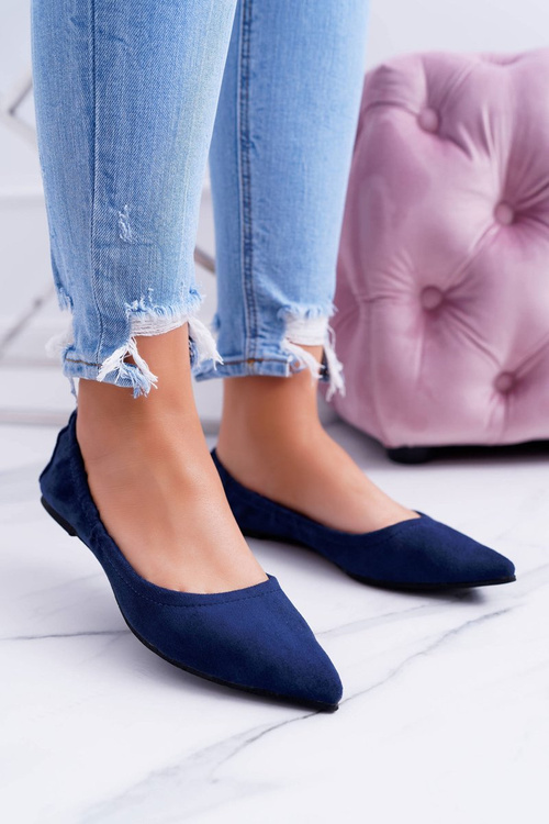 Lu Boo Navy Ballerinas Moments s odnímateľným lukom