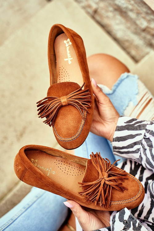 Dámske ťavy 04830 Kožené mokasy