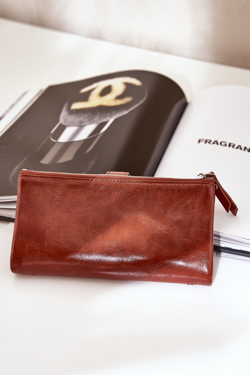 Dámska Peňaženka Z Eko Kože Hnedá Irinda