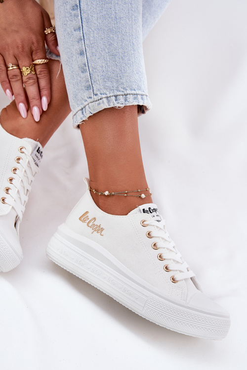 Dámské Tenisky Na Platformě Lee Cooper LCW-24-44-2462L Bílé