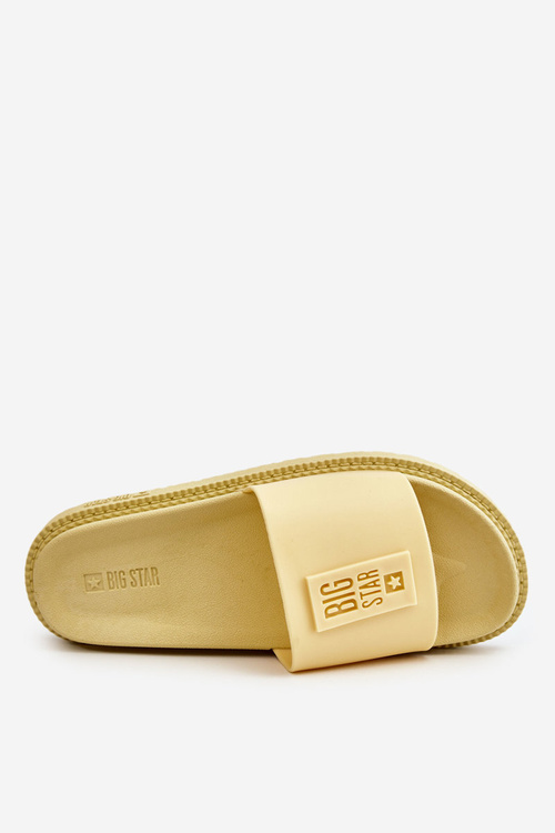 Dámské pantofle Big Star LL274427 Žluté