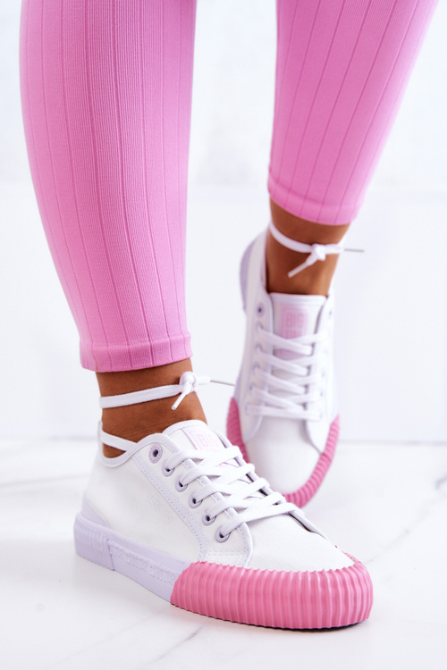 Materiálne tenisky veľká hviezda jj274111 biele tenisky