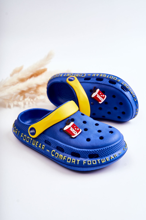 Detská cola befado 159y101 Kroksy papuče tmavo modrá