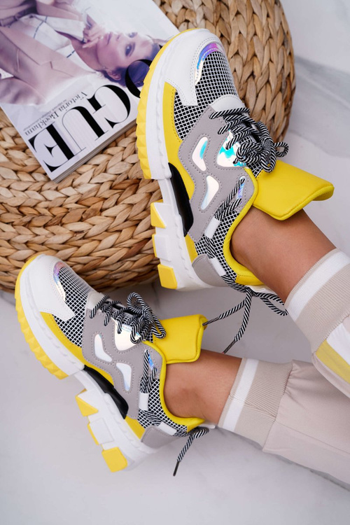 Dámská Sportovní Obuv, Barevné části Žluté Colored