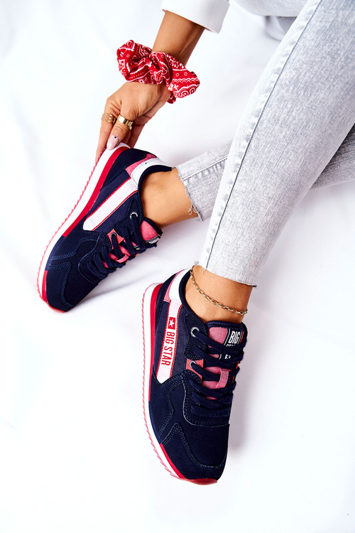 Kožená sportovní obuv Big Star II274270 Tmavě Modrá