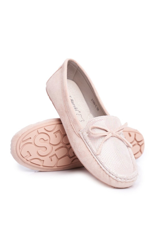Ženské semišové Moccasins S.Barski A199 Beige