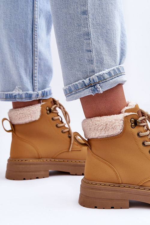 Dámské kožené trapery Hnědé Jette