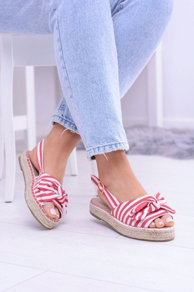 červené Dámské sandály Espadrilles Buni