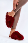 Dámské kožešinové pantofle Maroon Sheryl