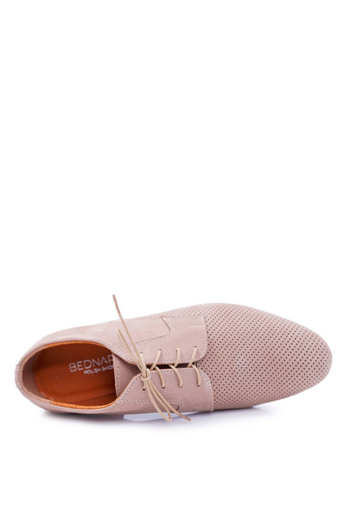 Pánske topánky, nubuck Openwork Beige Hermes