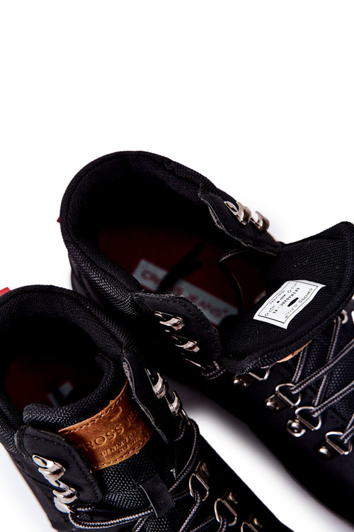 Pánske krížové džínsy EE1R4028C Black Trekking topánky