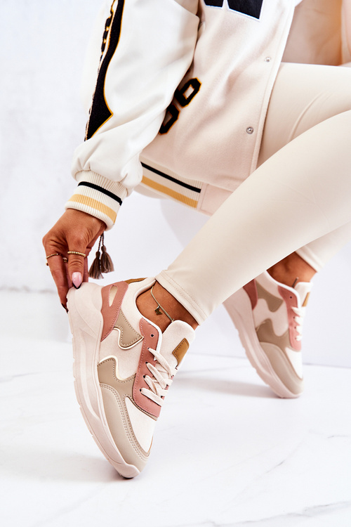 Dámská Sportovní Obuv Sneakersy Bezové růžové Bethell