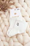 Dámské bavlněné ponožky bílé