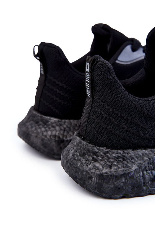 Ľahké pánske športové topánky veľká hviezda KK174018 čierna