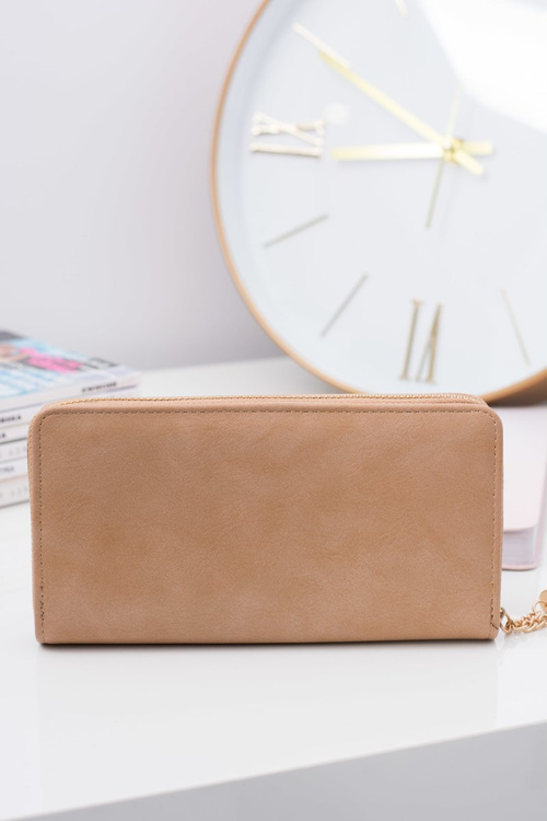 Women's Big Wallet with a Fringe Coffee Key Ring