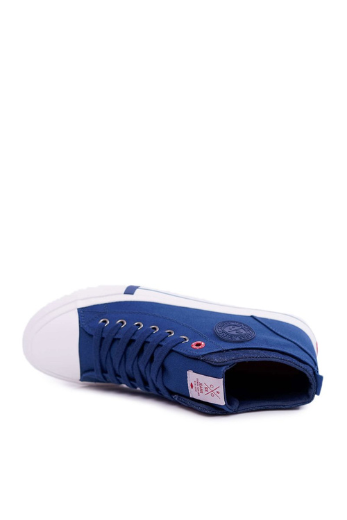 Pánske krížové džínsy Sneaker High Material Navy DD1R4057
