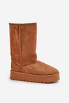 Vysoké Snehové Topánky Na Platforme Big Star OO274893 Camel