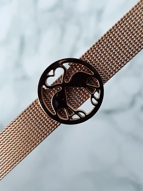 Dámský Náramek S Plameňáky Růžové Zlato Salina