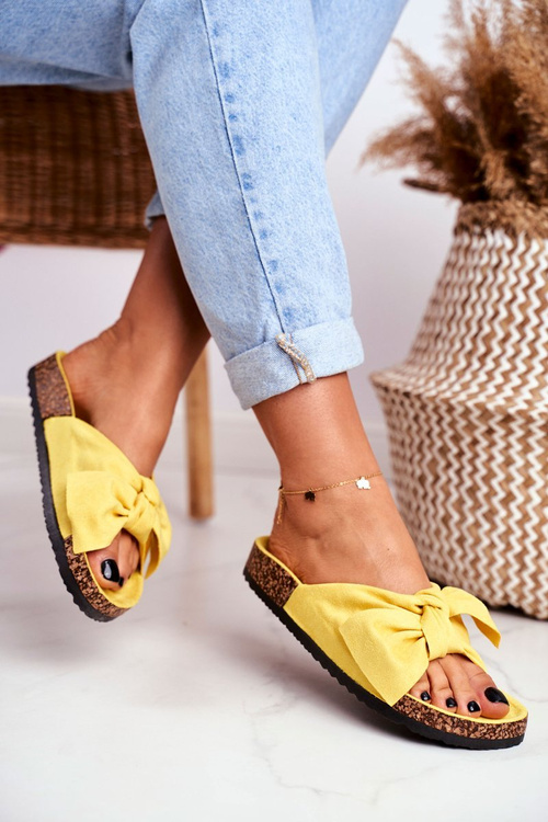 Nazouváky Na Korkové Podrážce Žluté Wendy