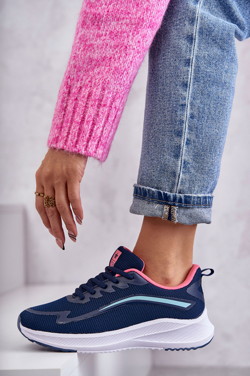 Dámská módní sportovní obuv Tenisky Námořnická modrá Ida