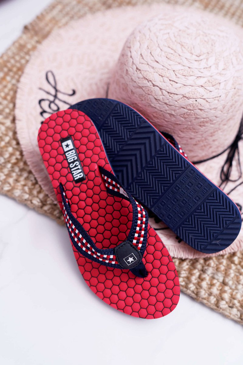 Ženské flip -flops Big Star DD274A252 červená