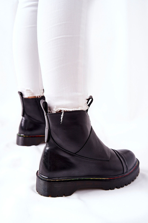 Jodhpur topánky s farebným piercingovým čiernym prostredím