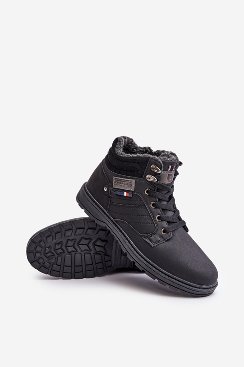 Zateplené pánské boty černé McBraun