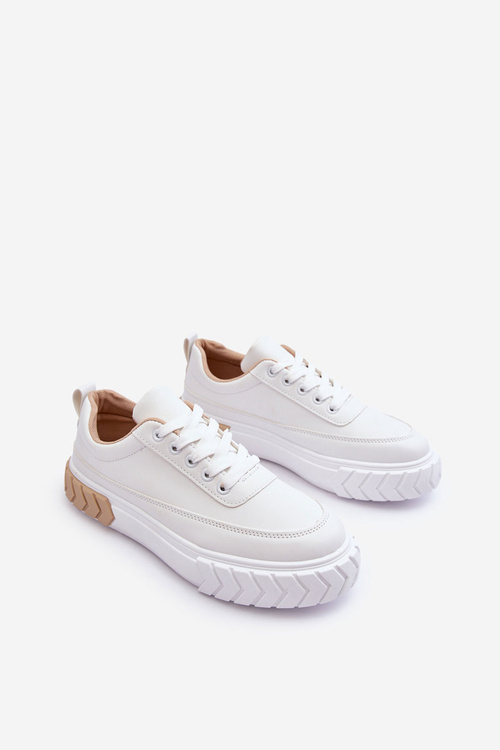 Klasické Sportovní Boty Na Platformě Bílo-Bežové Nannzie