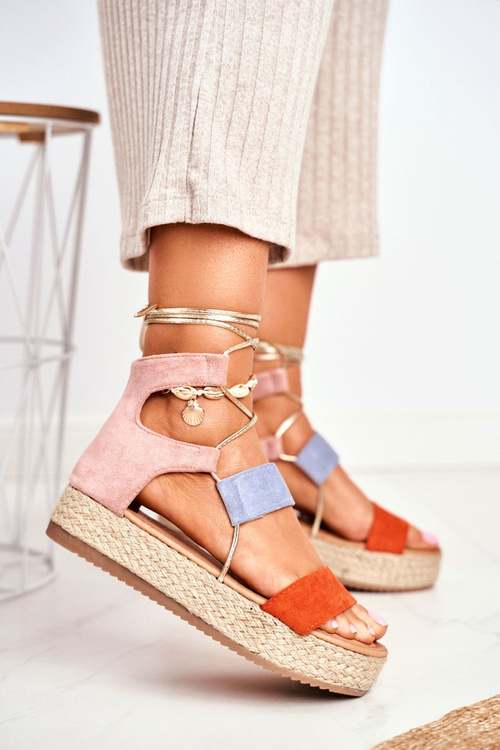 Dámské Espadrilky na podrážce Oranžové Fuerta