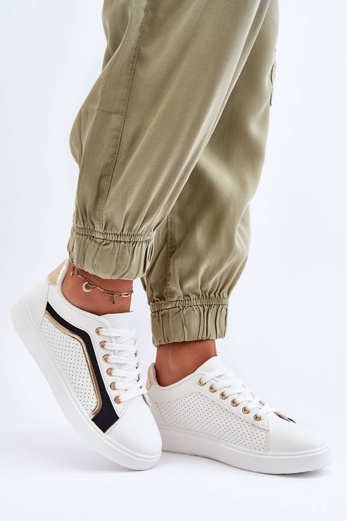 Nízko klasické dámske športové topánky biele lamimi