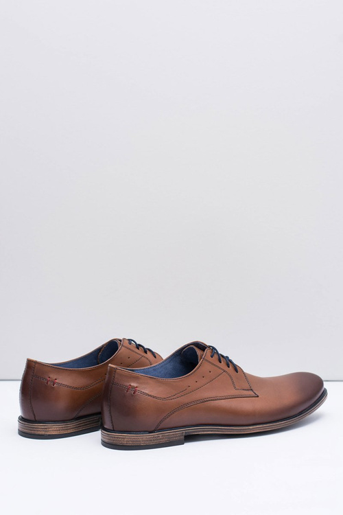 Nikopol hnědé kožené pánské polobotky James